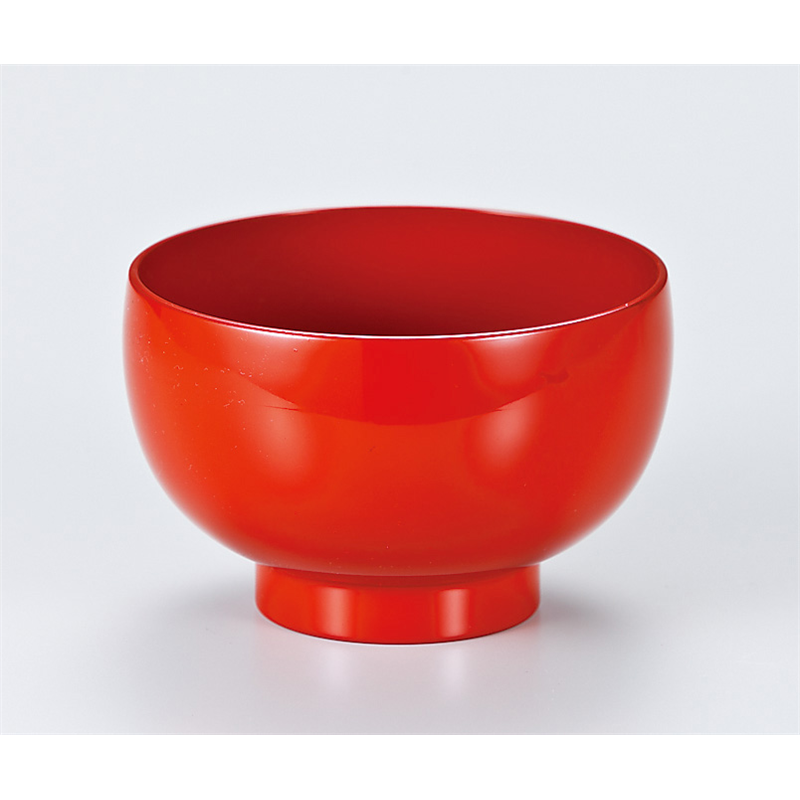 古林陶器 越前漆器椀 布袋汁椀 洗朱 766420198 1個（ご注文単位1個）【直送品】