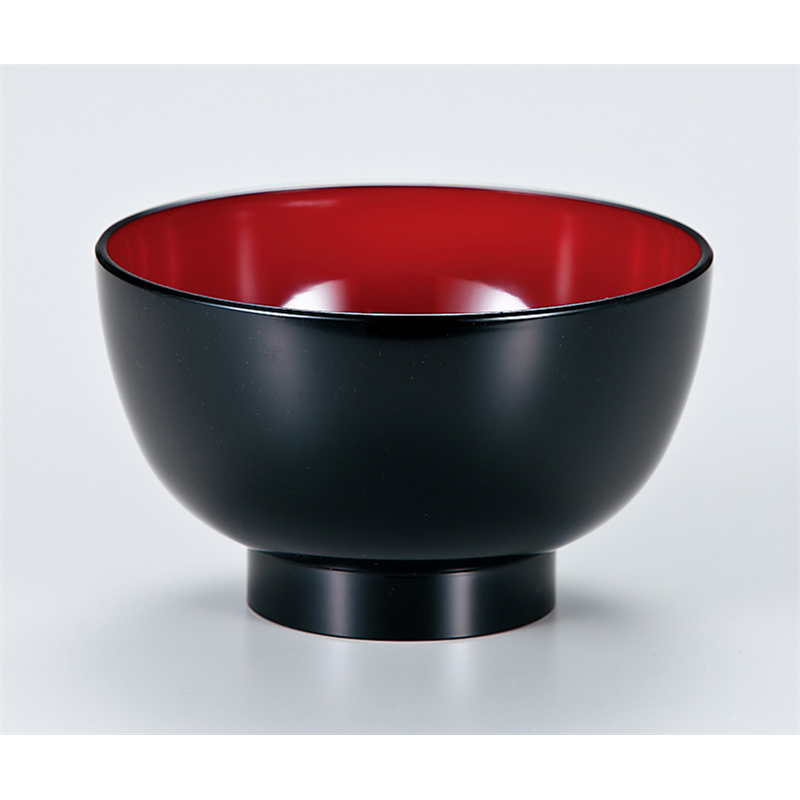 古林陶器 越前漆器椀 4.2 小丼 黒内朱 766430598 1個（ご注文単位1個）【直送品】