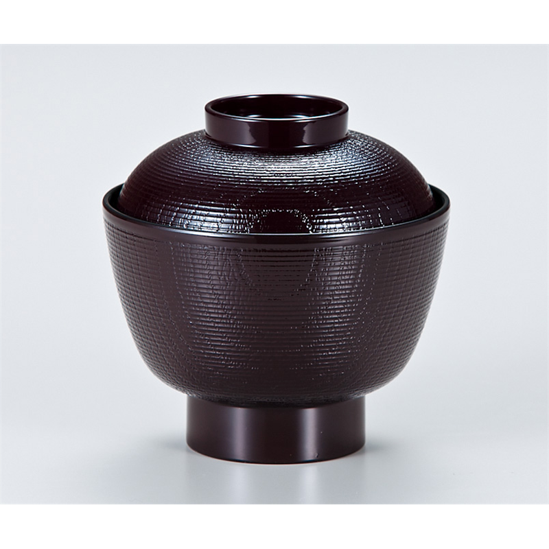 古林陶器 越前漆器椀 千筋ケヤキ定食椀 溜内黒 766460498 1個（ご注文単位1個）【直送品】