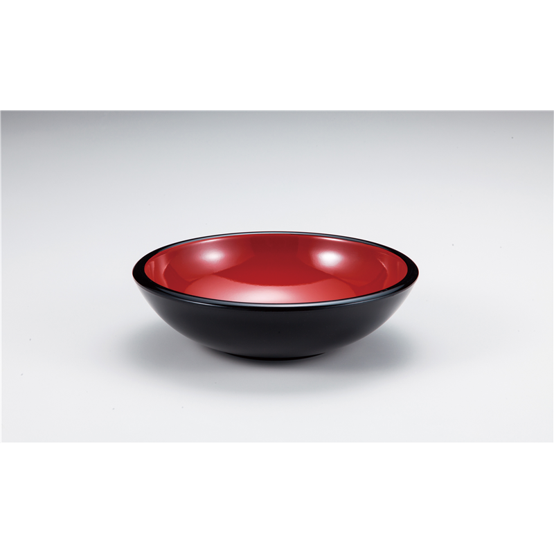 古林陶器 越前漆器丼・鉢・ボール 7.0 重ね鉢 黒内朱 1074920598 1個（ご注文単位1個）【直送品】
