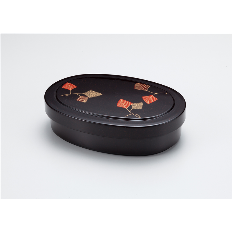 古林陶器 越前漆器丼重 小判丼重 タメパール シダ松 1075210198 1個（ご注文単位1個）【直送品】