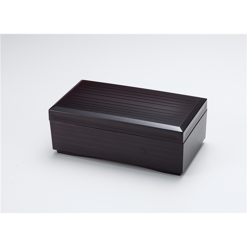 古林陶器 越前漆器丼重 千筋長角小丼重 溜内朱 1075210298 1個（ご注文単位1個）【直送品】