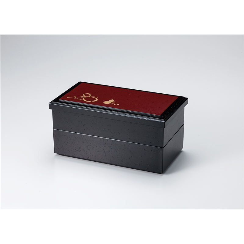 古林陶器 越前漆器弁当 7.5 華月弁当 銀朱石目 瓢箪(蓋) 1075530198 1個（ご注文単位1個）【直送品】