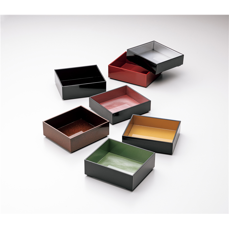 古林陶器 ビュッフェ用食器 5.0長角箱(浅型)黒 1271820198 1個（ご注文単位1個）【直送品】