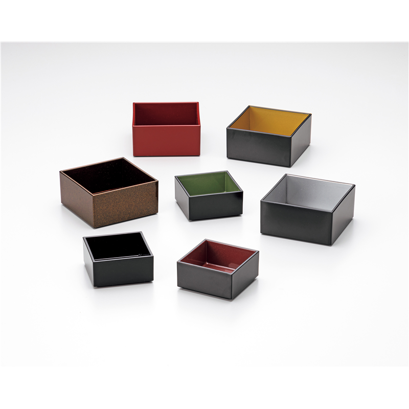 古林陶器 ビュッフェ用食器 2.3角箱 黒 1271930198 1個（ご注文単位1個）【直送品】