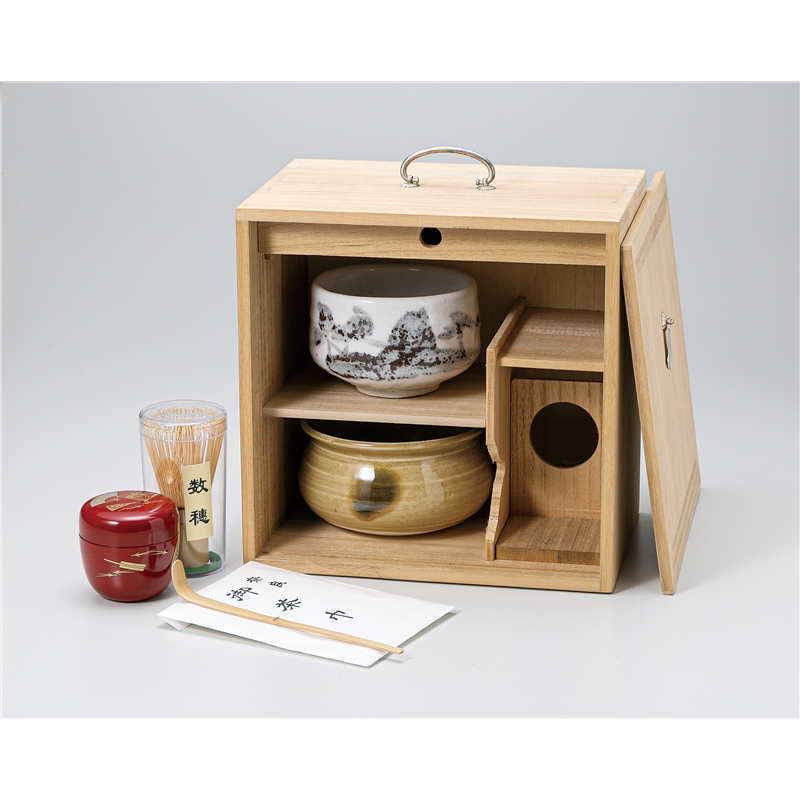 古林陶器 茶道具特選 茶道具(茶箱)桐色紙箱揃 1364210179 1個（ご注文単位1個）【直送品】