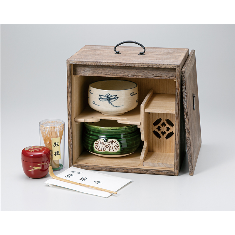 古林陶器 茶道具特選 茶道具(茶箱)焼桐色紙箱揃 1364210279 1個（ご注文単位1個）【直送品】