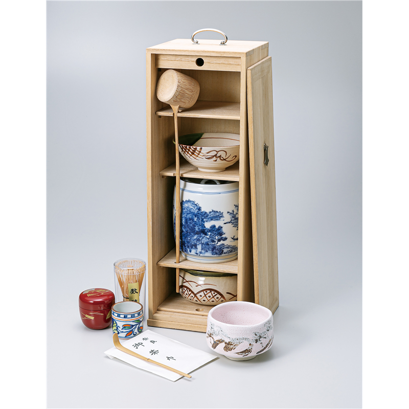 古林陶器 茶道具特選 茶道具(茶箱)桐短冊箱揃 1364330179 1個（ご注文単位1個）【直送品】