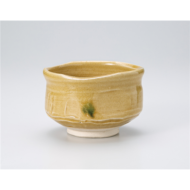 古林陶器 抹茶碗 黄瀬戸茶 (加実窯)(木) 1364410479 1個（ご注文単位1個）【直送品】
