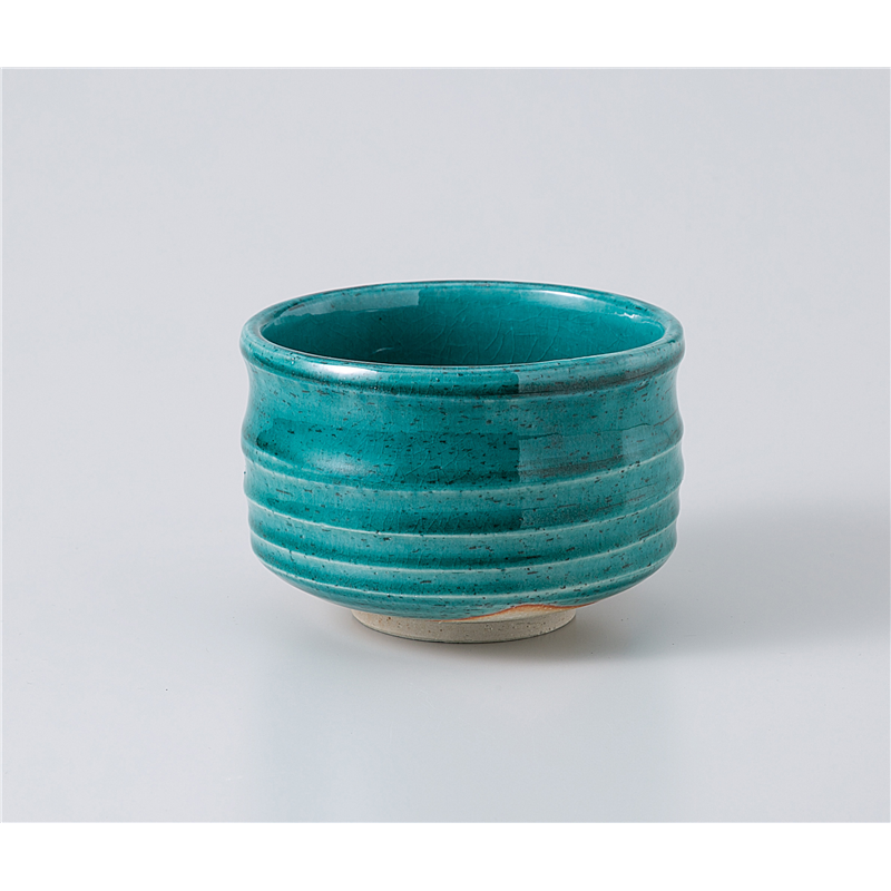 古林陶器 抹茶碗 オリベグリーン抹茶碗(トムソン箱) 1177810257 1個（ご注文単位1個）【直送品】