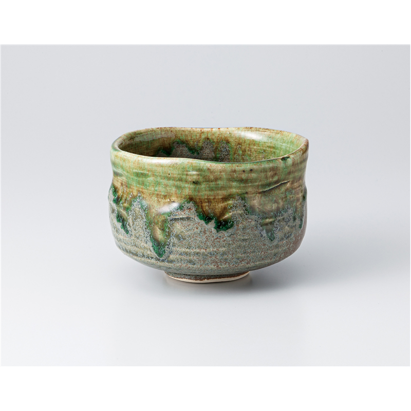 古林陶器 抹茶碗 益子グリーン抹茶碗(トムソン箱) 1364610354 1個（ご注文単位1個）【直送品】