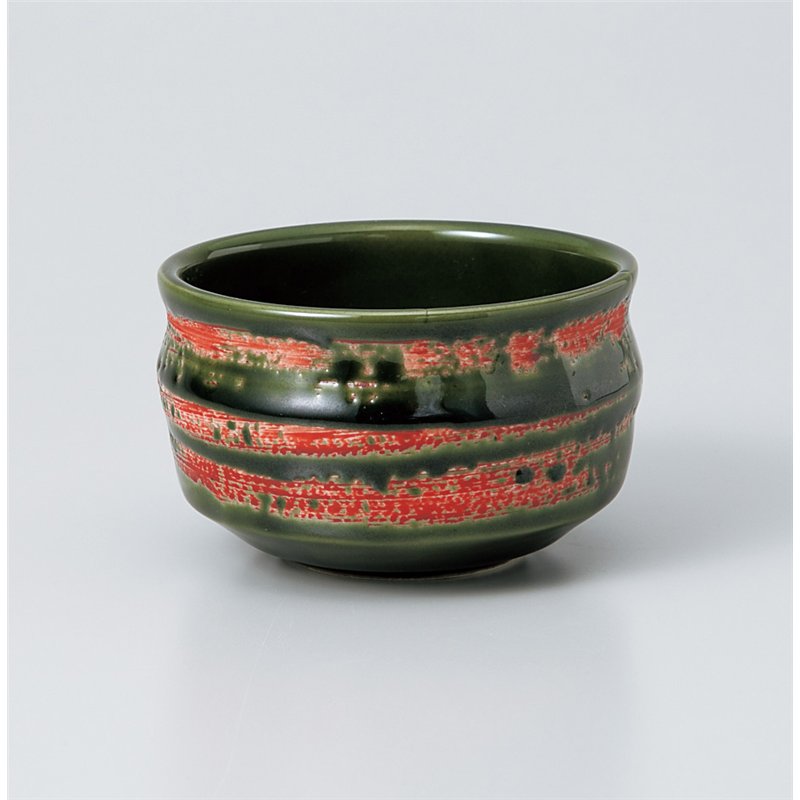 古林陶器 抹茶碗 織部抹茶 (トムソン箱) 977950657 1個（ご注文単位1個）【直送品】