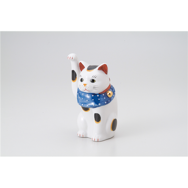 古林陶器 インテリア小物 縁起物赤絵手長猫 右 570020779 1個（ご注文単位1個）【直送品】