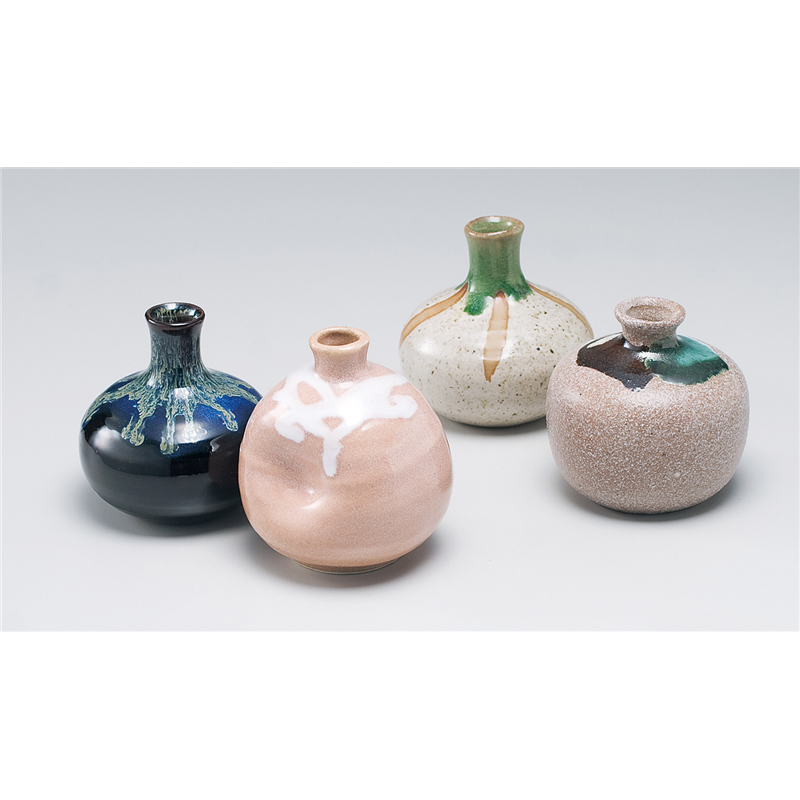 古林陶器 ミニ花瓶 青流しミニ花瓶 672540158 1個（ご注文単位1個）【直送品】