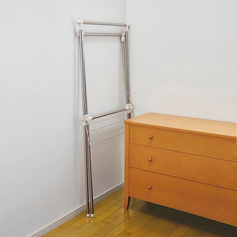 中山福 物干し X型 L ライトグレー NY-296 1個(ご注文単位1個)【直送品】