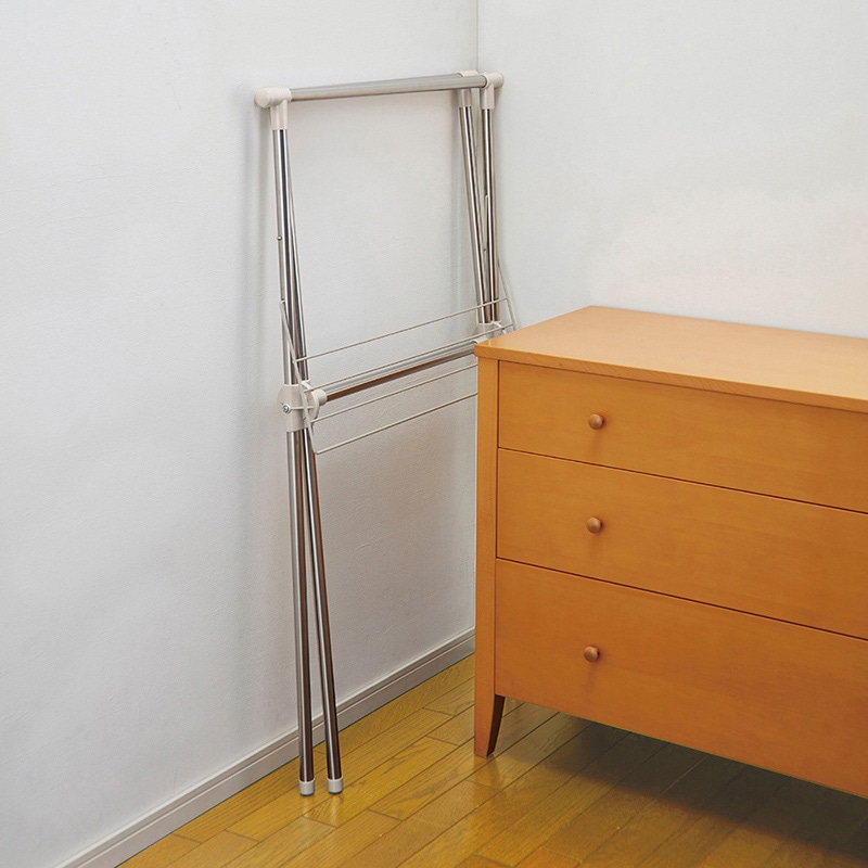 中山福 物干し X型 S ライトグレー NY-295 1個(ご注文単位1個)【直送品】