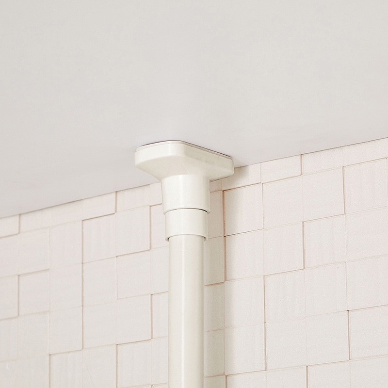 中山福 つっぱり伸縮式洗濯機ラック ライトグレー NY-294 1個(ご注文単位1個)【直送品】