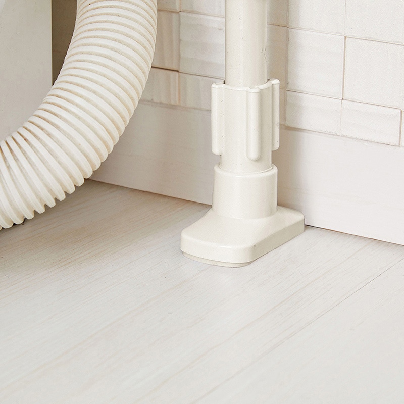 中山福 つっぱり伸縮式洗濯機ラック ライトグレー NY-294 1個(ご注文単位1個)【直送品】