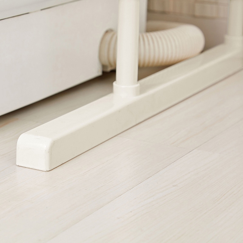 中山福 伸縮式洗濯機ラック ライトグレー NY-293 1個(ご注文単位1個)【直送品】