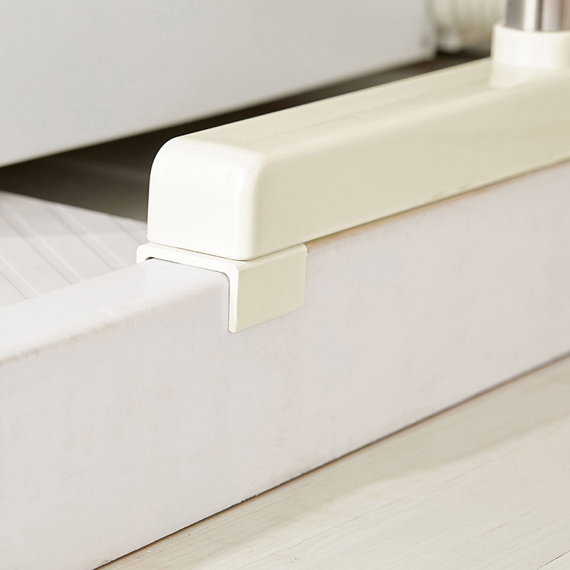 中山福 伸縮式洗濯機ラック ハンガー掛け付 ライトグレー NY-292 1個(ご注文単位1個)【直送品】