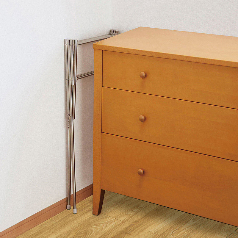 中山福 伸縮小物干し ライトグレー NY-291 1個（ご注文単位1個）【直送品】