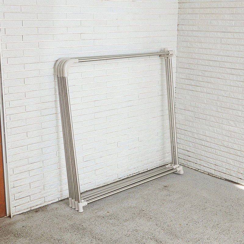 中山福 扇形4枚ふとん干し ライトグレー NY-290 1個（ご注文単位1個）【直送品】