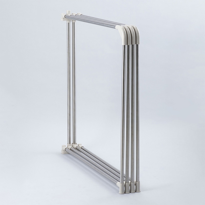 中山福 扇形4枚ふとん干し ライトグレー NY-290 1個（ご注文単位1個）【直送品】