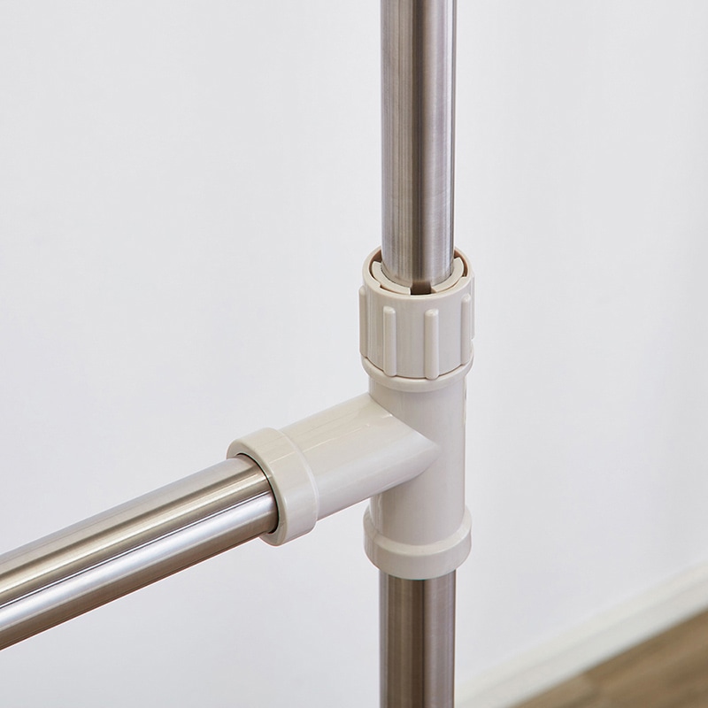 中山福 多機能物干し キャスター付き ライトグレー NY-287 1個(ご注文単位1個)【直送品】