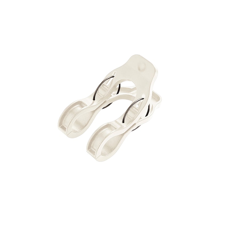 中山福 竿止め 多機能クリップ 2個入 ライトグレー NY-285 1個（ご注文単位1個）【直送品】