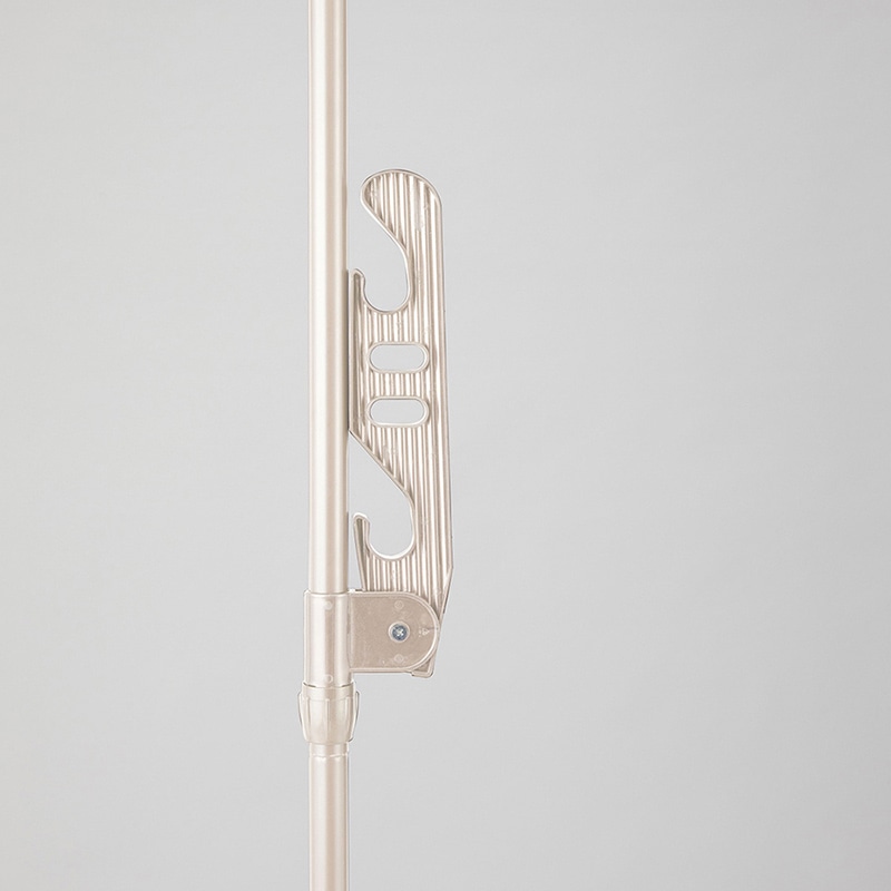 中山福 つっぱり物干し ライトグレー NY-284 1個(ご注文単位1個)【直送品】