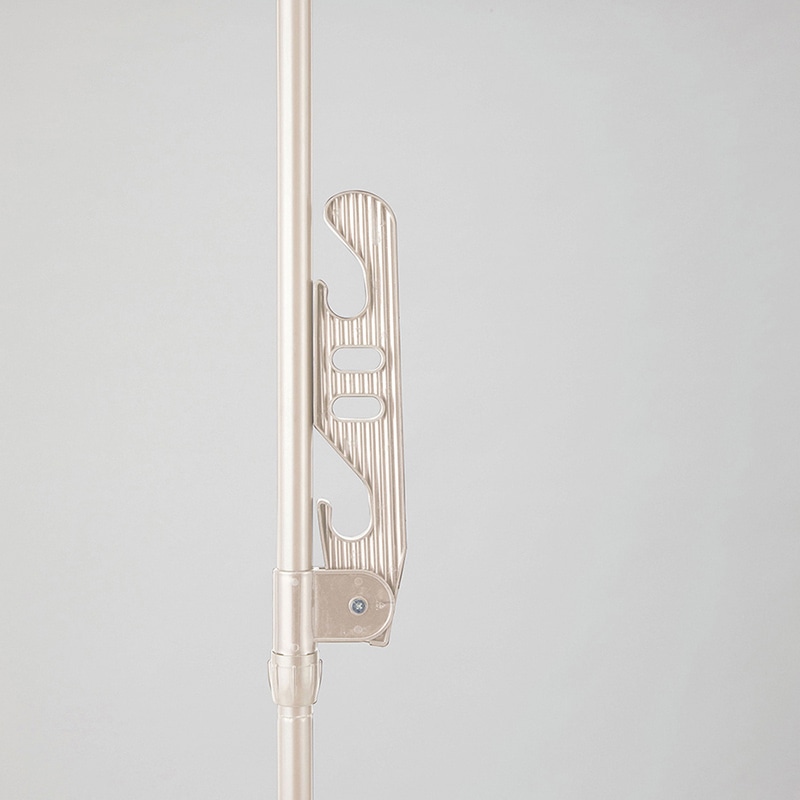 中山福 つっぱり物干し ライトグレー NY-283 1個（ご注文単位1個）【直送品】