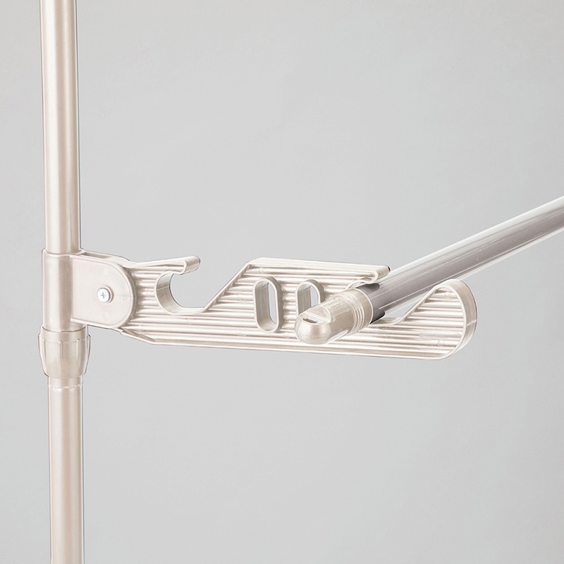 中山福 つっぱり物干し ライトグレー NY-283 1個（ご注文単位1個）【直送品】