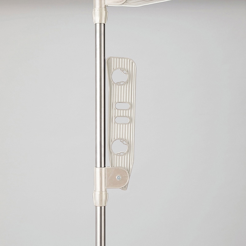 中山福 つっぱり物干し ライトグレー NY-282 1個(ご注文単位1個)【直送品】