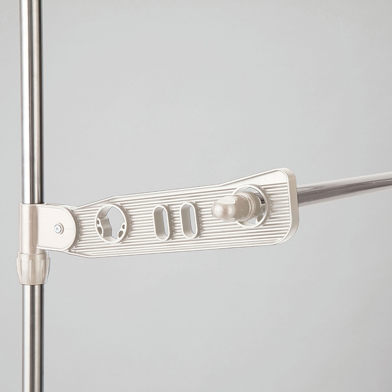 中山福 つっぱり物干し ライトグレー NY-282 1個(ご注文単位1個)【直送品】