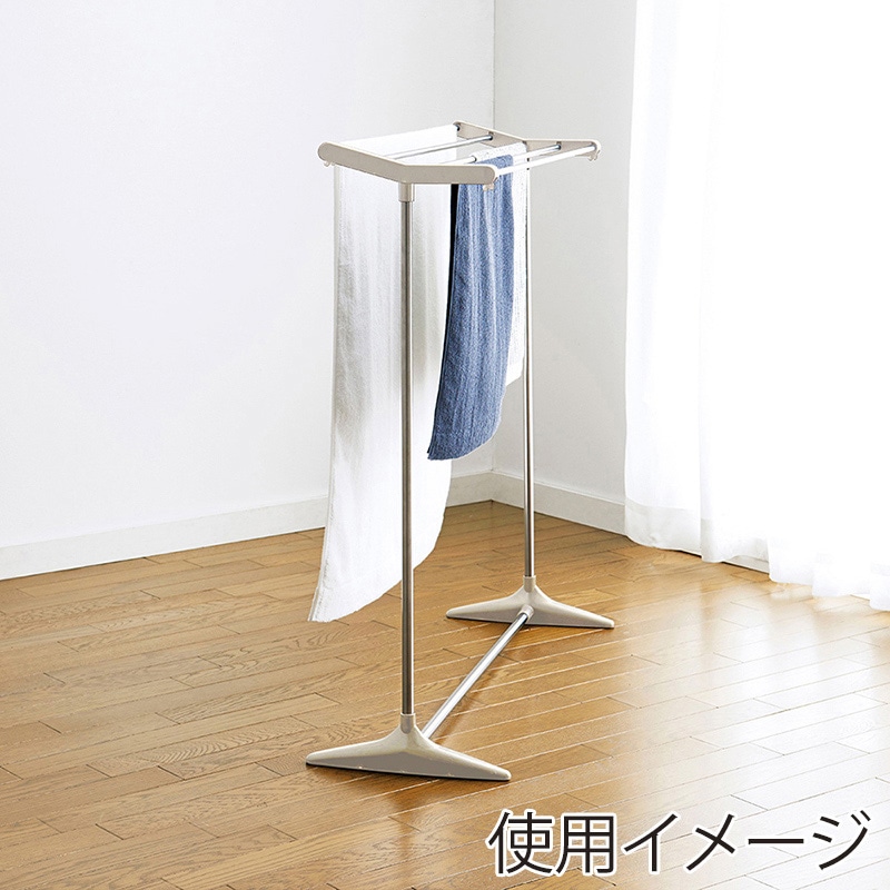 中山福 タオル掛け ワイド ライトグレー NY-281 1個（ご注文単位1個）【直送品】