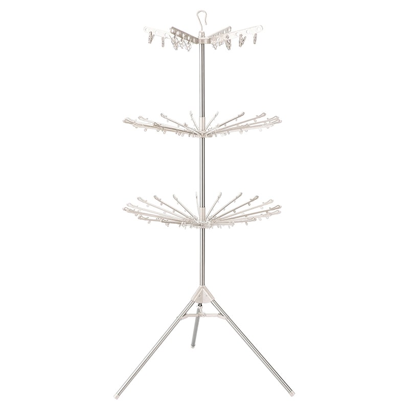 中山福 パラソル物干し 3段 ライトグレー NY-277 1個（ご注文単位1個）【直送品】