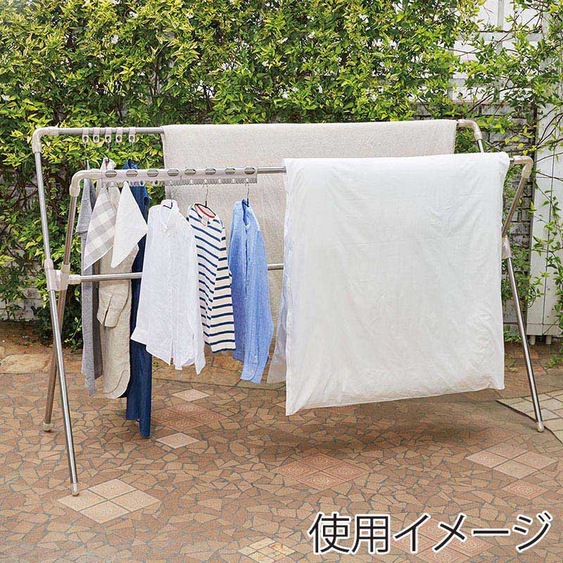 中山福 ふとん干し ライトグレー NY-273 1個(ご注文単位1個)【直送品】