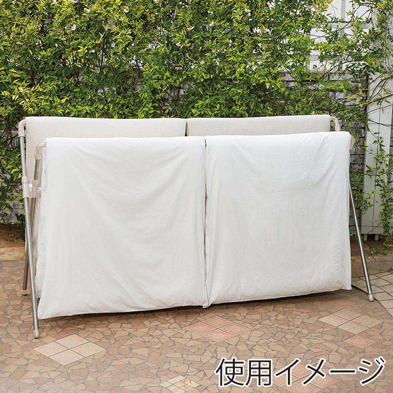 中山福 ふとん干し ライトグレー NY-273 1個(ご注文単位1個)【直送品】