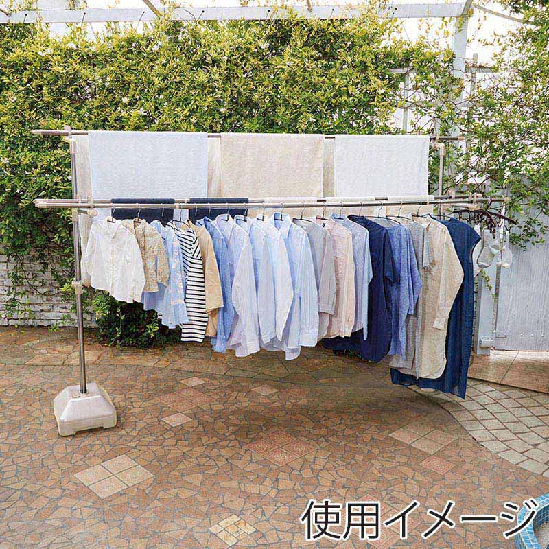 中山福 ブロー台付物干し ライトグレー NY-270 1個(ご注文単位1個)【直送品】