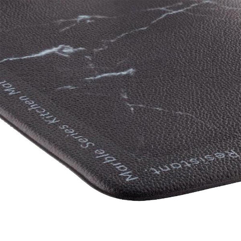 中山福 マーブルキッチン キッチンマット 40×120 大理石柄 ブラック NX-193 1枚(ご注文単位1枚)【直送品】