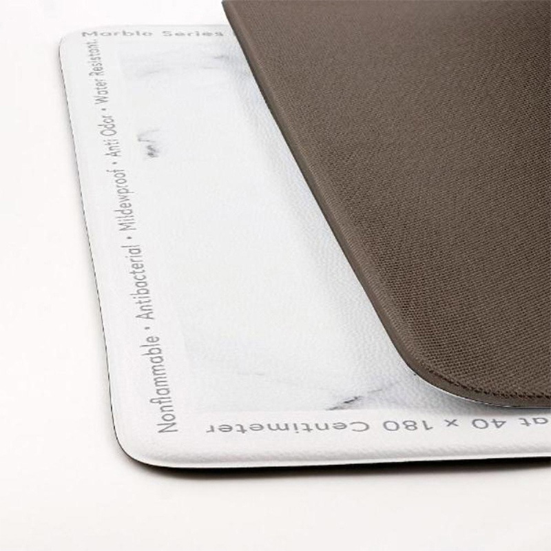 中山福 マーブルキッチン キッチンマット 40×180 大理石柄 ホワイト NX-192 1枚(ご注文単位1枚)【直送品】