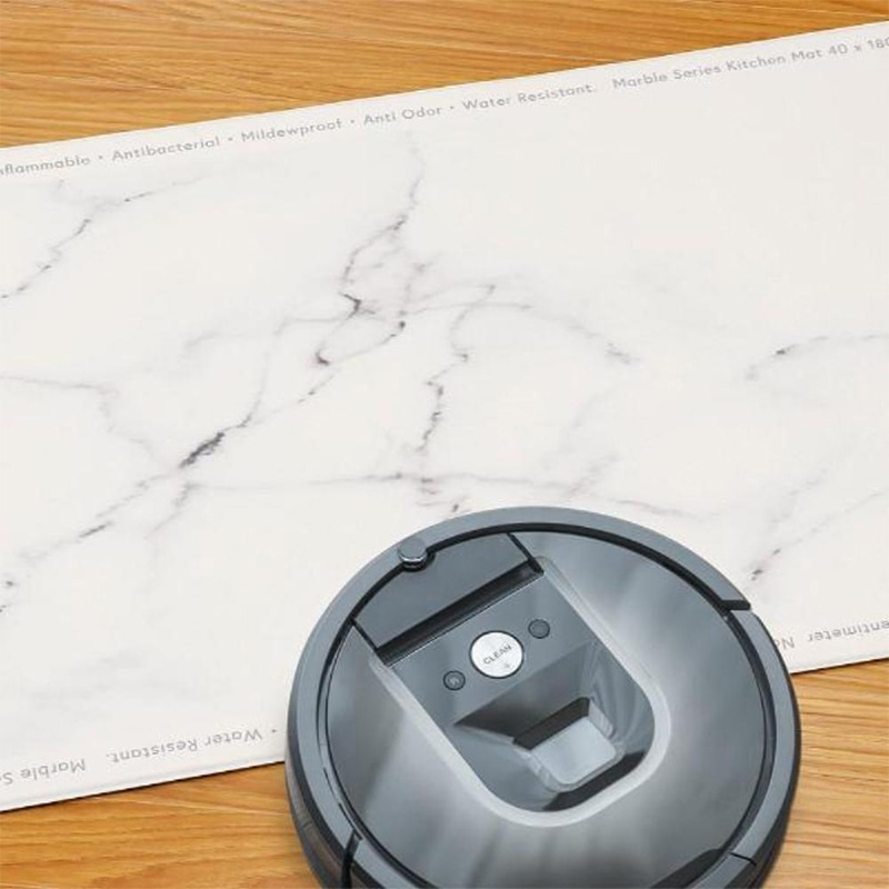 中山福 マーブルキッチン キッチンマット 40×180 大理石柄 ホワイト NX-192 1枚(ご注文単位1枚)【直送品】