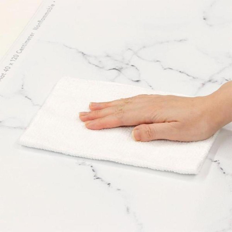 中山福 マーブルキッチン キッチンマット 40×120 大理石柄 ホワイト NX-191 1枚(ご注文単位1枚)【直送品】