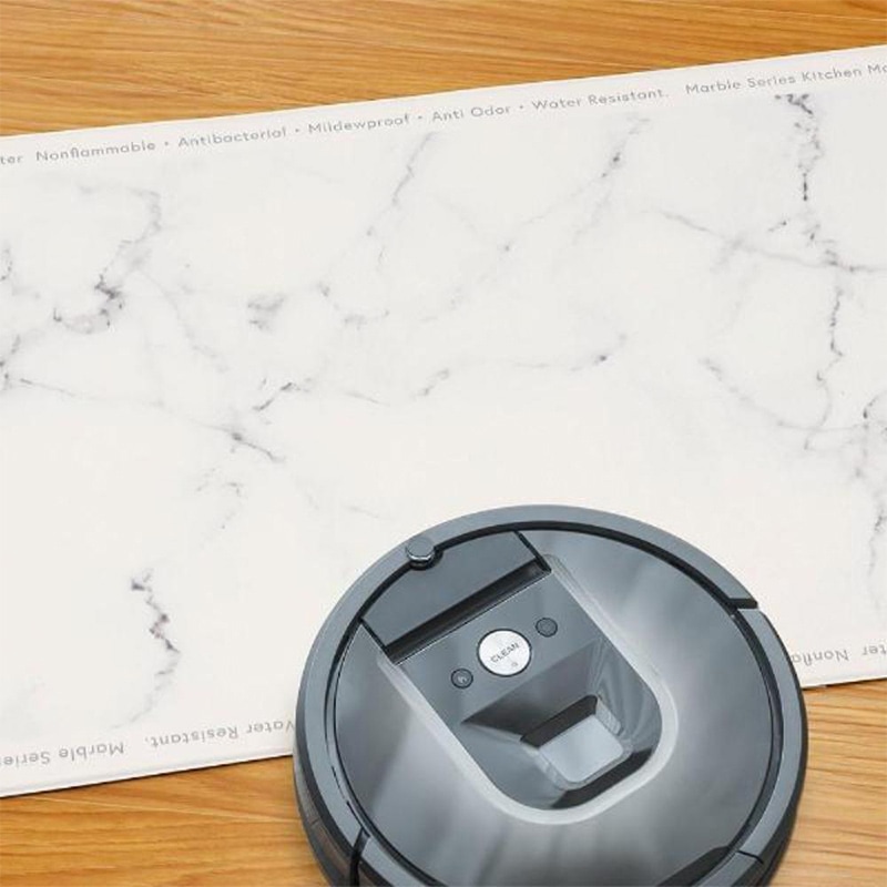 中山福 マーブルキッチン キッチンマット 40×120 大理石柄 ホワイト NX-191 1枚(ご注文単位1枚)【直送品】