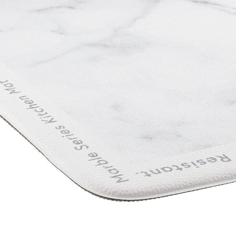 中山福 マーブルキッチン キッチンマット 40×120 大理石柄 ホワイト NX-191 1枚(ご注文単位1枚)【直送品】