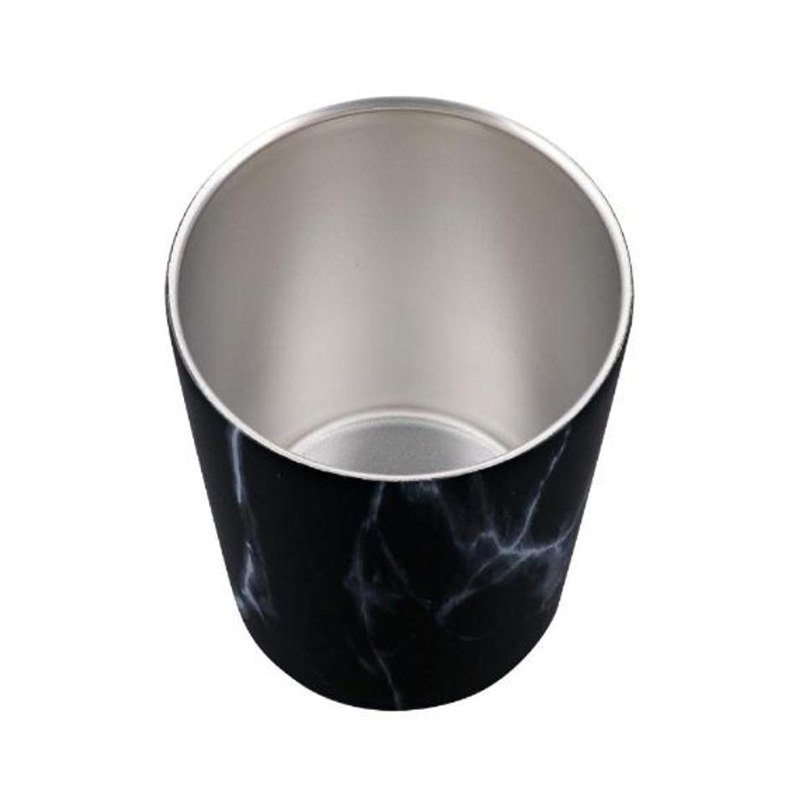 中山福 マーブルキッチン タンブラー 380ml 大理石柄 ブラック NX-172 1個(ご注文単位1個)【直送品】