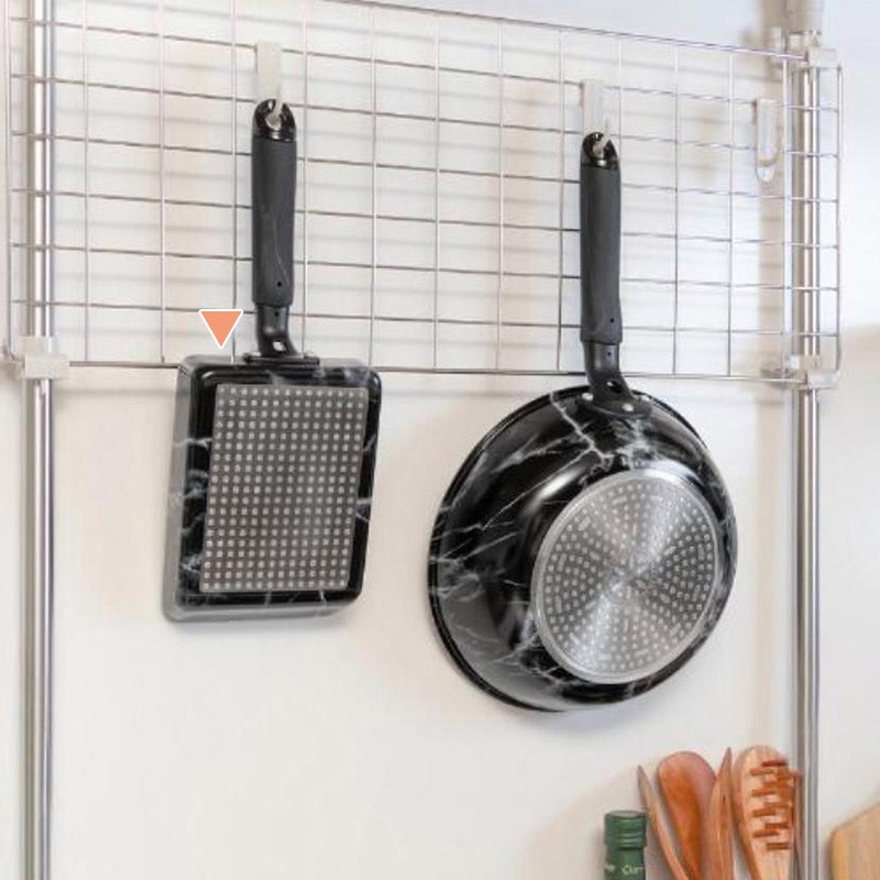 中山福 マーブルキッチン エッグパン IH対応 13×18 ブラック NX-135 1個(ご注文単位1個)【直送品】