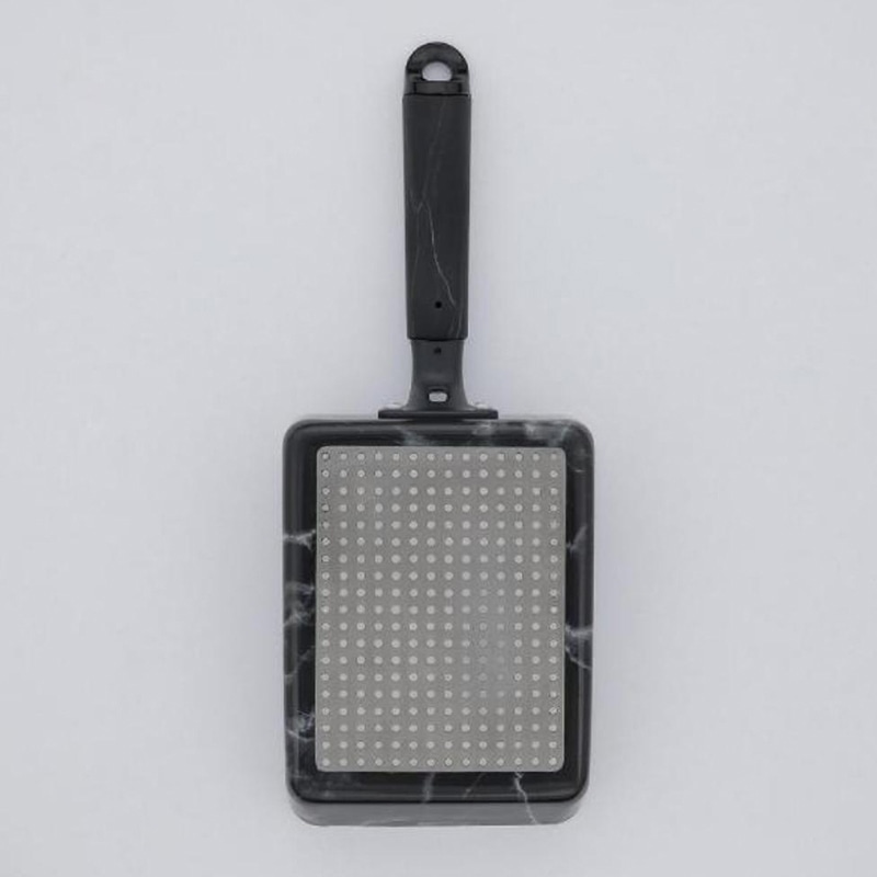 中山福 マーブルキッチン エッグパン IH対応 13×18 ブラック NX-135 1個(ご注文単位1個)【直送品】