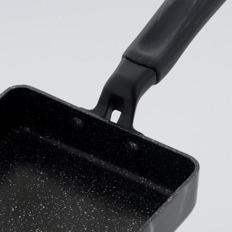 中山福 マーブルキッチン エッグパン IH対応 13×18 ブラック NX-135 1個(ご注文単位1個)【直送品】