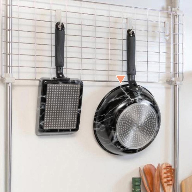 中山福 マーブルキッチン 深型フライパン IH対応 24cm ブラック NX-134 1個(ご注文単位1個)【直送品】